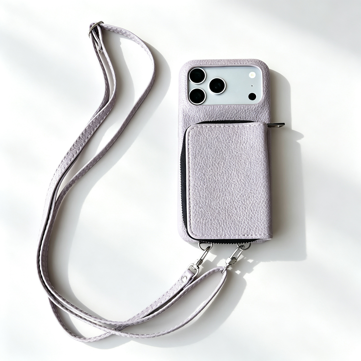 SSEGY™ Crossbody Zipper Wallet Phone Case Purple