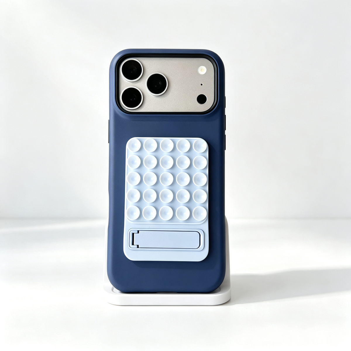 SSEGY™ Suction Mount & Kickstand Navy Blue Phone Case