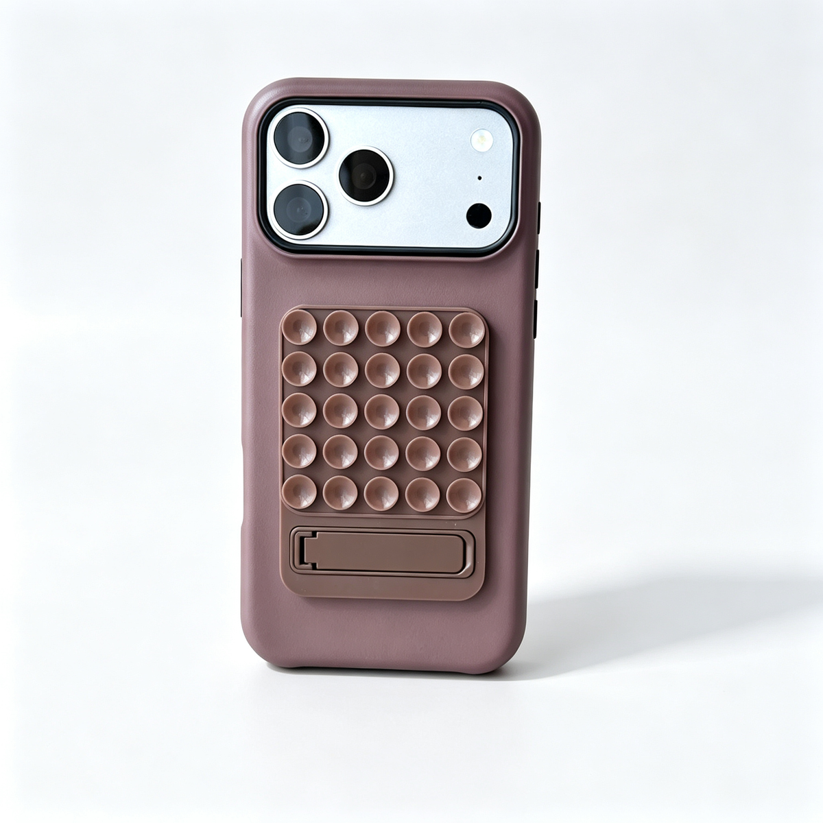 SSEGY™ Suction Mount & Kickstand Brown Phone Case