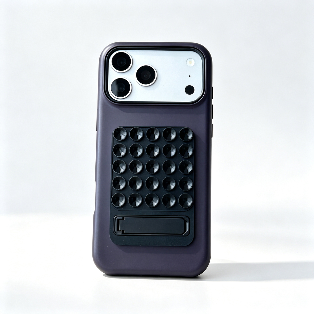 SSEGY™ Suction Mount & Kickstand Navy Blue Phone Case