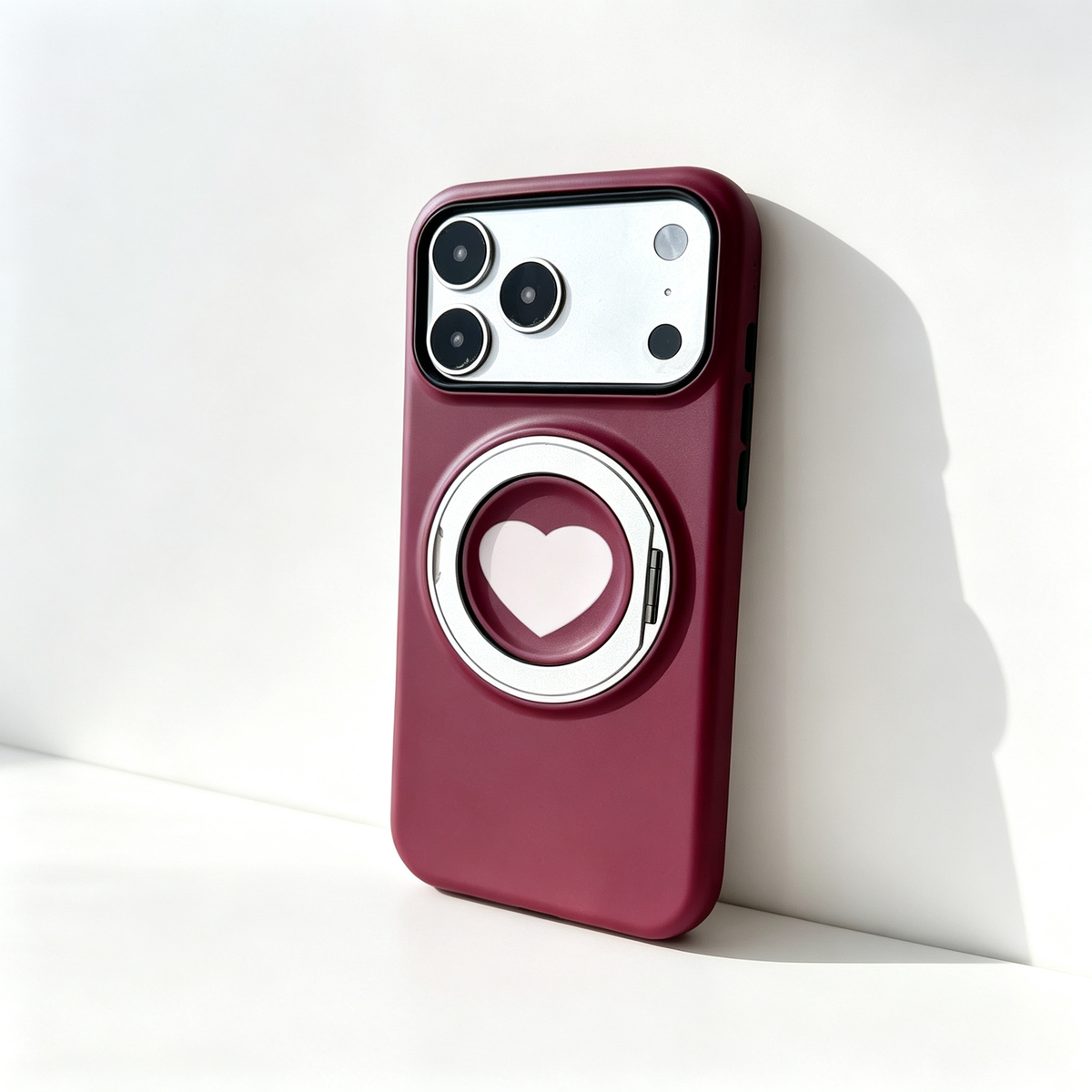SSEGY™ Heart 360° Rotating Stand & Grip Phone Case red