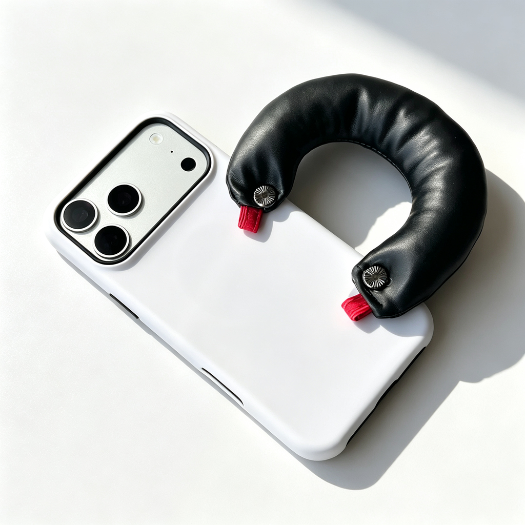SSEGY™ Cloud Cushion Handle Phone Case White